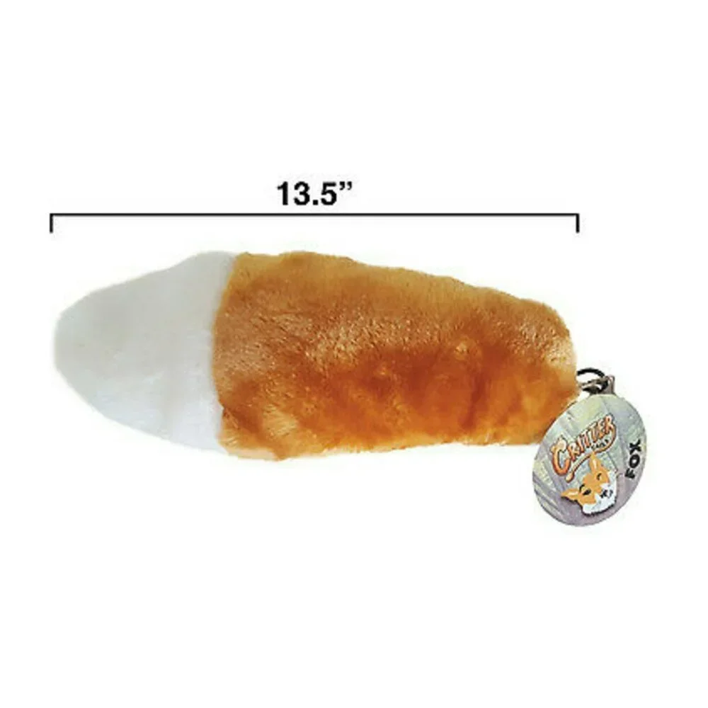 12 Critter Tails Plush Furry Fox Clip-On Animal Costume Tail Wholesale Lot Dozen